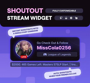 Twitch Shoutout Widget • Animated Streamer Highlight Overlay for OBS & Streamelements - Etsy Canada