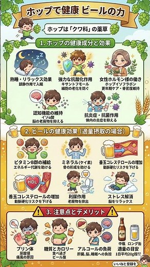 【驚愕】ビールは体に良い？ホップに隠された驚きの健康効果と「正しい飲み方」を徹底解説！