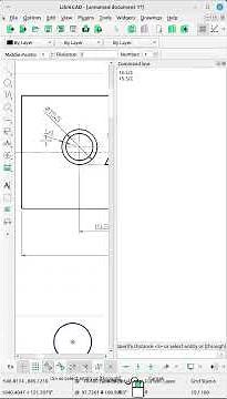 Creating a Circle in LibreCAD.
