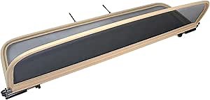 Wind Deflector for Jaguar XK (2006-2016) - Foldable - with Quick Release Fastener - Beige | Windstop | Wind Blocker