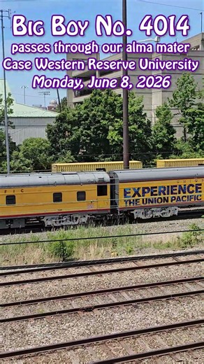 Big Boy No. 4014 Eastbound through Case Western Reserve University: July 6, 2026
