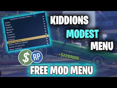 KIDDIONS MOD MENU 2026 - GTA 5 MOD MENU FREE DOWNLOAD - GTA V ONLINE HACK + UPDATE SFT