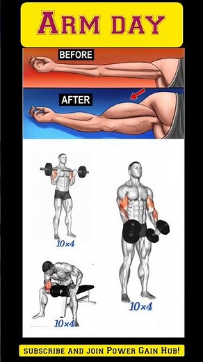 🔥 Arm Day Blast – Build Bigger, Stronger Arms Fast! 💪