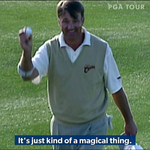 Andrew Magee's ace on a par-4 at the Waste Management Phoenix Open