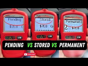Diagnostic Trouble Code? Pending vs Stored vs Permanent DTC