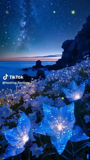 光る夜の海を癒す壁紙 - 美しい風景とダイナミック壁紙