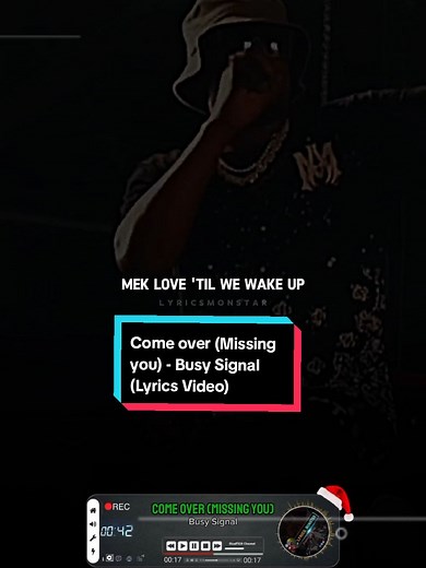 Come Over (Missing You) by Busy Signal - Lyrics Video