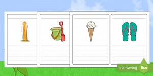Summer Simple Sentence Writing Frames