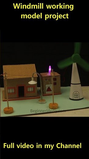 Windmill Working Model School Project #windmill #diy #schoolproject