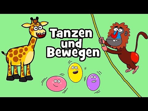 ♪ ♪ Kinderlied Tanzen und Bewegen | Kinder Tanz- & Bewegungslieder - Hurra Kinderlieder Kinderdisco