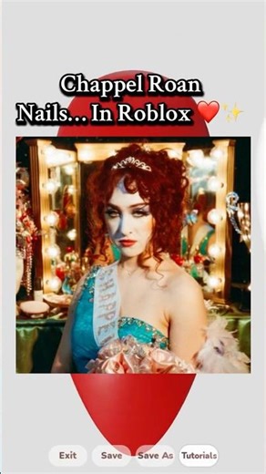 Chappel Roan Nails In Roblox 💅🏻❤️ ✨ #roblox #nailart #chappellroan