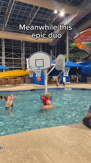 When the hoop is out of reach, make sure an epic parent is there to lift you up! 🏀 🤩 Bring the whole family for smiles, waves, and unforgettable moments this week!🎫👉 www.epicwatersgp.com | Epic Waters Indoor Waterpark