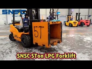 SNSC Empilhadeira GLP Gas 5Ton Petrol Propane Forklift