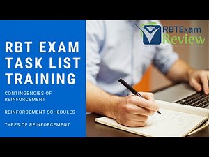 RBT Task List Study Guide | Contingencies of Reinforcement | RBT Task List C-3 Terms and Questions