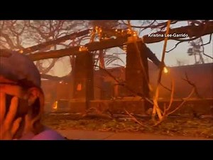 Two people survive raging Hawaiian wildfire by jumping in a pool