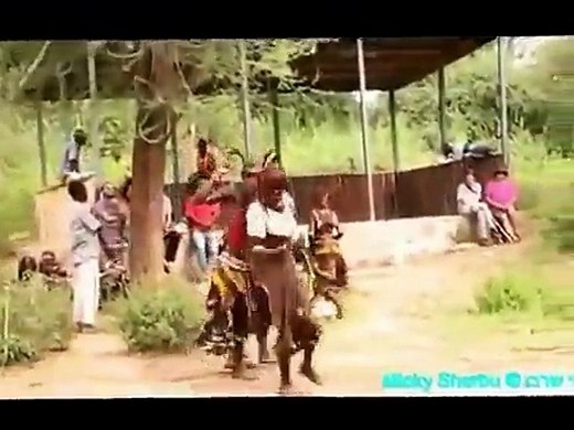 Hamer woman breastfeeding at africa