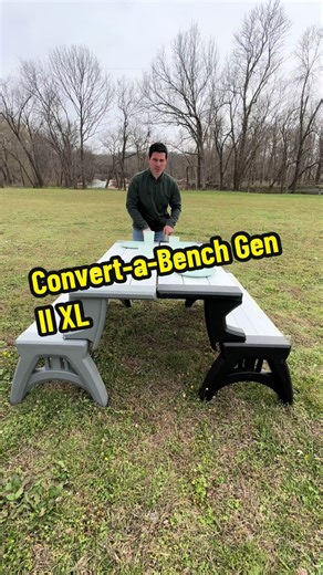 Convert-a-Bench Gen II XL @QVC, Inc #convertabench #bench #table #outdoors