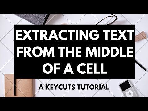 How to extract text from a middle of a cell in Google Sheets or Excel using MID and FIND functions