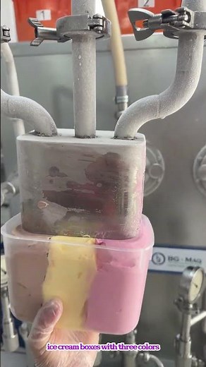 ice cream boxes with three colors