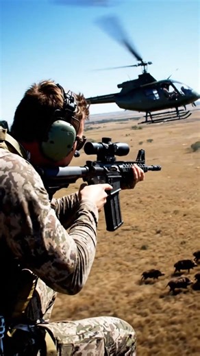 Wild boar hunting by helicopter in Texas #wildboarhunting @wildboarhunting