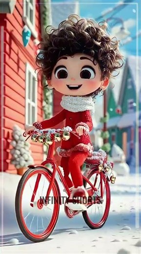 The Happiest Christmas Ride! 🎄🚲 #Shorts #ChristmasJoy🔁 #Shorts | Infinity Shorts