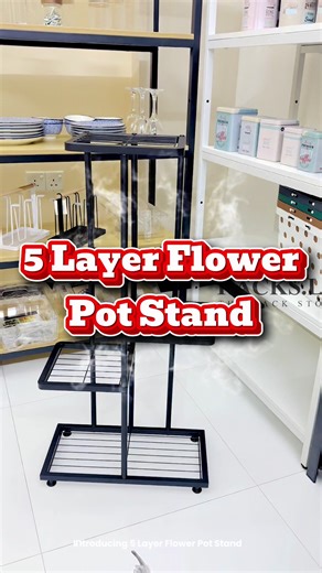 Showcase your plants in style. 🌿✨ Introducing the Flower Pot Stand – 5 Layer Plant Stand, perfect for indoor and outdoor display. Organize your greenery beautifully. 🌿 5-layer design — display multiple pots neatly 🏡 Suitable for indoor and garden use 💪 Strong and stable structure — durable for everyday use 🌸 Ideal for flowers, succulents, and decorative plants ✨ Modern display rack — adds elegance to any space Turn your plants into a stunning focal point. 💳 Available with KOKO | Mintpay | 