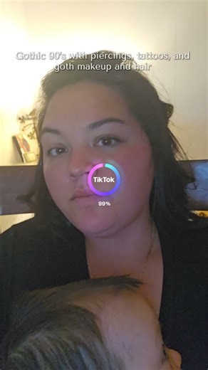 Gothic 90s Transformation Filter#goth #90s #transformation #makeup