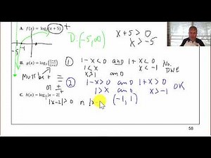 Lesson 2.11 A(1) - Properties and Domain of Logarithmic Functions
