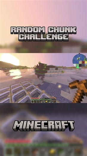 Random Chunk givith and taketh 🎲 #Minecraft #MinecraftChallenge #RandomChunk #Gaming