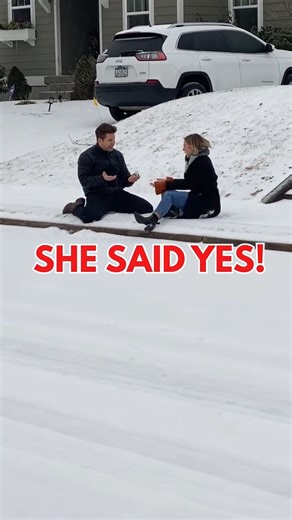 man fails trying to propose in snow 🤣 🎬 This video was produced by Network Media and Emily C | Mr. Verde's Skits & Scenes