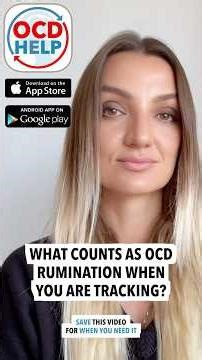 ✅ 🧠 What Counts As OCD Rumination When You Are Tracking?