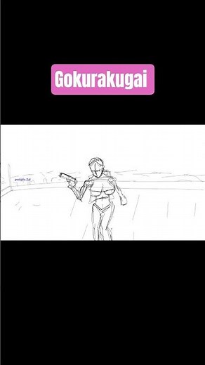 Animation Process Fan Animation of Tao #gokurakugai #animation #shorts
