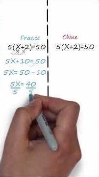 Equation du premier degré en France vs Chine #maths3e #brevet2026 #math