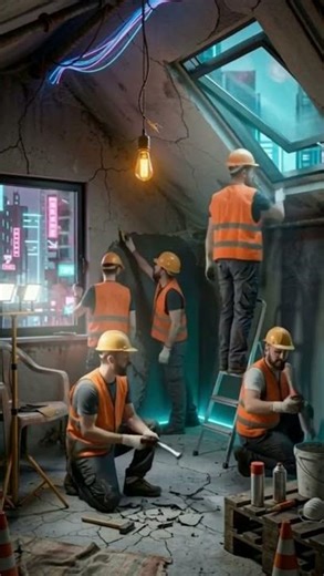 Small house → Cyberpunk aesthetic room. Full timelapse. Comment your setup next. 👇