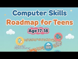 Computer Skills Roadmap for Teens (Age 17–18) | Step-by-Step Guide 2025