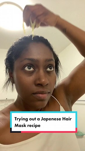As far as masks go this wasn’t that pleasant but let’s see if it work… #fyp #hairmasks #homemadehairmask #hairhacksathome