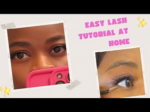 Easy Lash Tutorial | How I Apply My Strip Lashes at Home🌸🌸