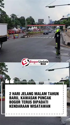 2 Hari Jelang Malam Tahun Baru, Kawasan Puncak Bogor Terus Dipadati Kendaraan Wisatawan BogorUpdate.com - Meski pergantian malam Tahun Baru masih dua hari lagi, namun jalur kawasan Puncak Bogor hingga Senin sore mulai dipadati kendaraan wisatawan dari arah Jakarta menuju kawasan Puncak. Tercatat sebanyak 19 ribu kendaraan memasuki jalur kawasan Puncak pada hari ini. Rencananya, pada malam pergantian tahun, tepat di tanggal 31 Desember 2025, pada Rabu sore nanti, jalur kawasan Puncak akan dilakuk