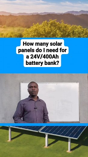 542K views · 7.7K reactions | How many solar panels do I need for a 24V/400Ah battery bank? #solarenergy | Solarwatt NG | Facebook