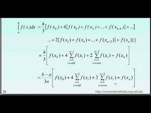 Matlab Basics Tutorial - 11 Numerical Methods - Simpsons 1/3rd rule