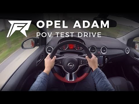 2017 Opel Adam 1.0 Turbo 90HP - POV Test Drive (no talking, pure driving)