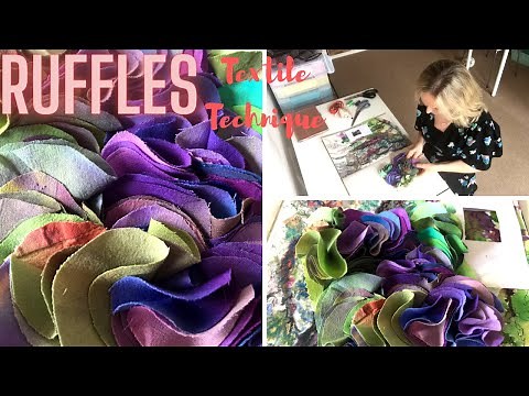 DIY RUFFLES Textile Techniques | Translating Drawings into Textiles | Didsbury Art Studio