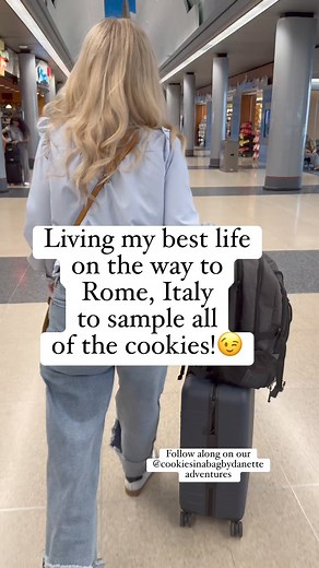 1.7K views · 38 reactions | Heading to Rome, Italy for spring break with my daughter and so excited to try all of the amazing food of Italy! You know I am going to sample ALL of the cookies and you are welcome to join in our fun! #desserts #cookies #cookiesinbagbydanette #italy | Cookies in a bag by Danette | Facebook