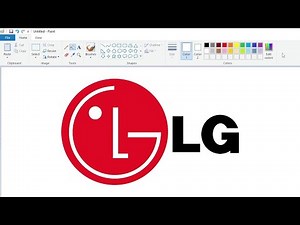 How to draw the LG Corporation logo using MS Paint | How to draw on your computer