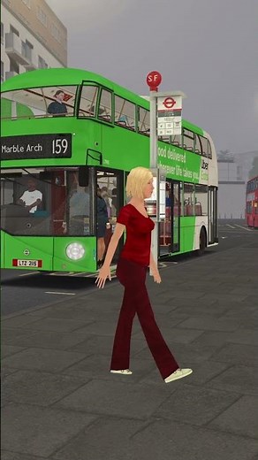 Crazy Spinning Lady Conquering London in Omsi 2 #omsi2 #gaming #shorts #fyp #simulationgames