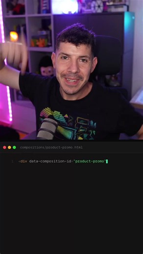 Puedes crear vídeos con HTML, CSS y JS. ¡No es ninguna broma! Para eso puedes usar Hyperframes. Y no lo tienes que hacer a mano. Instalas una Skill para tu IA, se lo pides con un prompt y ya está. HyperFrames, es de código abierto y funciona con cualquier IA. El resultado es tremendo. ¿Qué te parece? #frontend #uxui #programacion #software #informatica