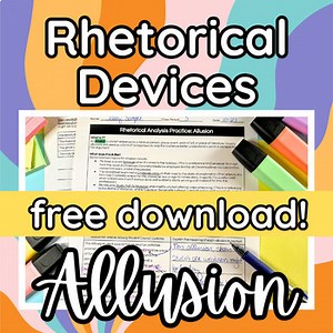 Allusion Analysis Practice Passage with Writing | Rhetorical Analysis