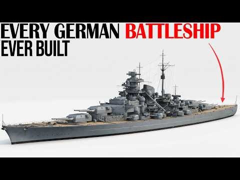 Every German Battleship Ever Built (1908–1945)