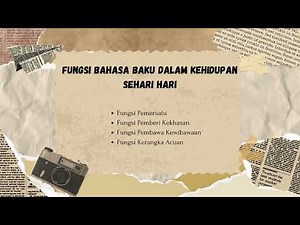 Penggunaan Bahasa Baku Dalam Kehidupan Sehari hari