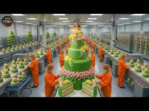 How Cakes Are Mass-Produced | From Flour to Frosting to Packaging (Full Factory Process)
